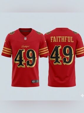 #49 Faithful Red San Francisco Jersey